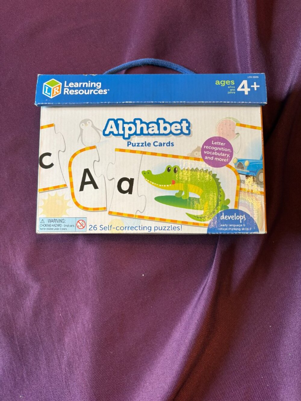Learning Resources Alphabet Puzzle Cards Complete Set Ages 4+ Letter Recognition